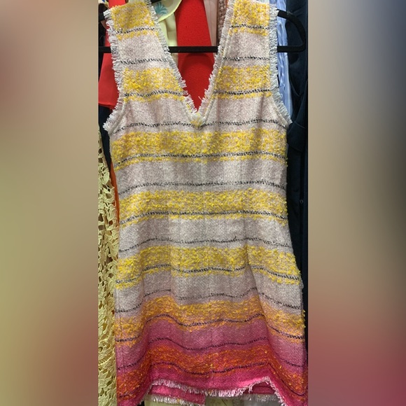 Anthropology Maeve Tweed Mini Dress sz10 - Picture 8 of 9